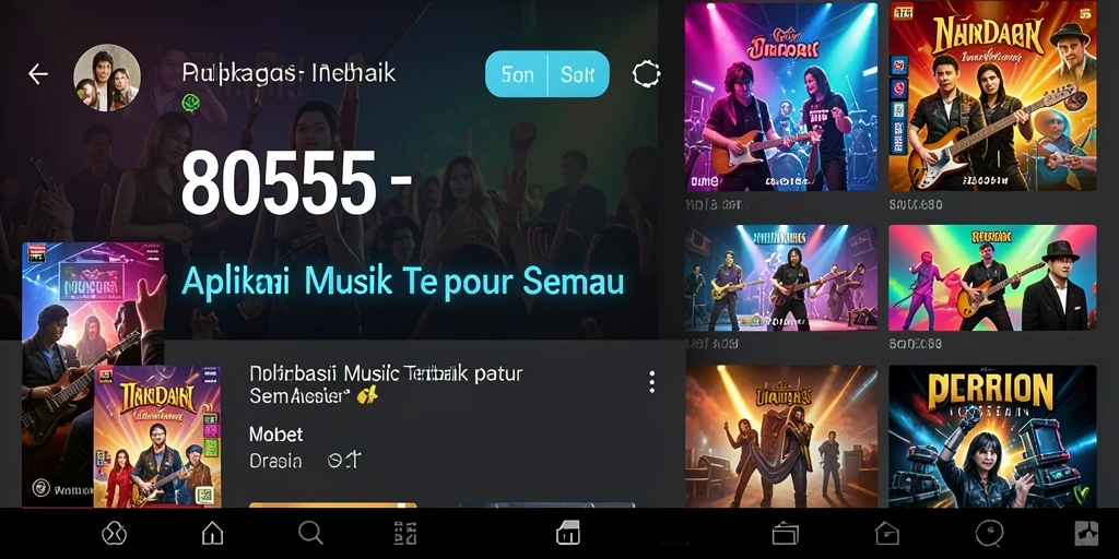 Tangkapan layar 8055 dengan gameplay musik yang seru dan interaktif.