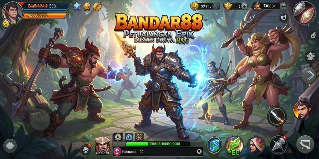 Tampilan gameplay RPG yang menakjubkan di BANDAR88.