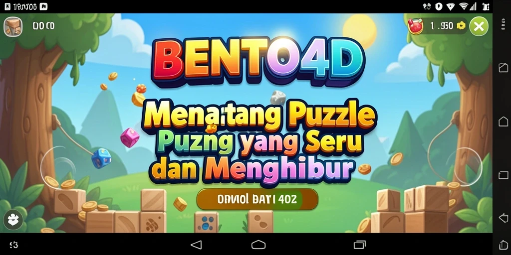 Screenshot gameplay BENTO4D dengan momen seru dalam menyelesaikan puzzle.