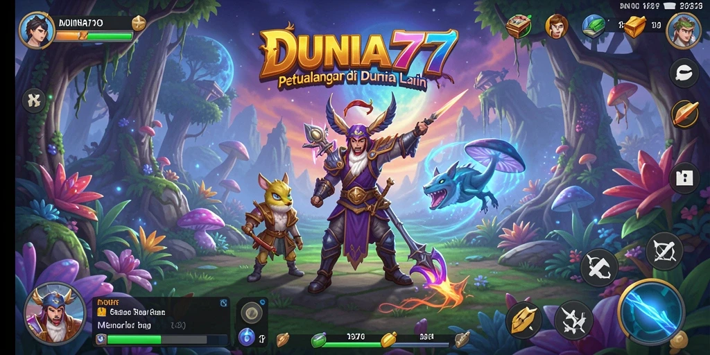 Screenshot gameplay DUNIA77 yang menunjukkan petualangan menarik.
