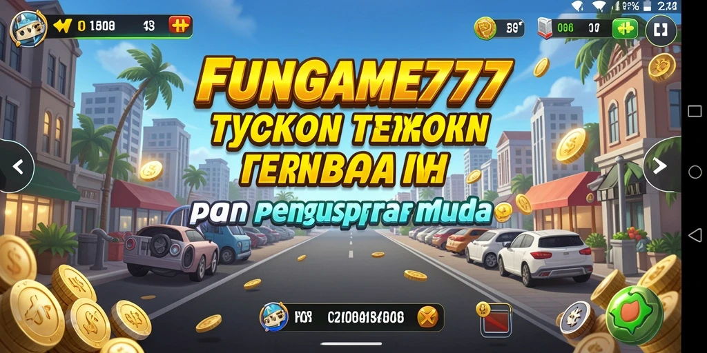 Gameplay FUNGAME777 dengan grafis menarik dan elemen Tycoon yang menantang.