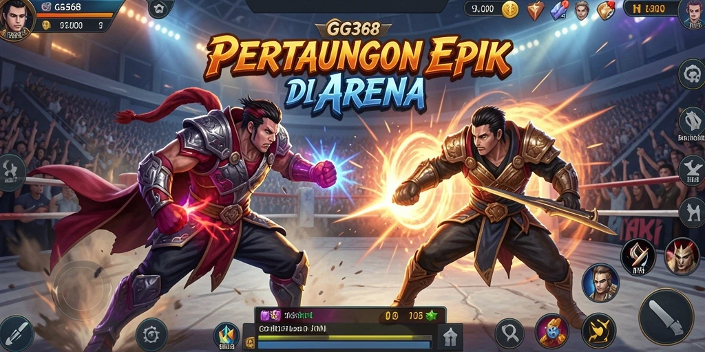 Tampilan gameplay GG368 yang menakjubkan dalam pertempuran.