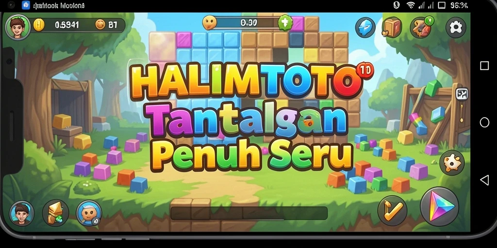 Tampilan gameplay HALIMTOTO yang menantang dan menarik.