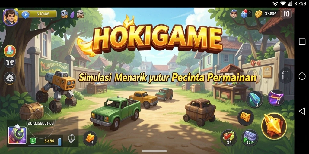Tampilan gameplay HOKIGAME yang mengasyikkan dan mendetail.