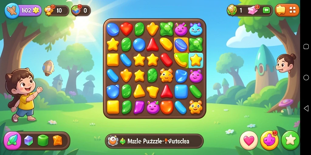Gameplay seru dalam IN22 dengan tantangan Match-3.