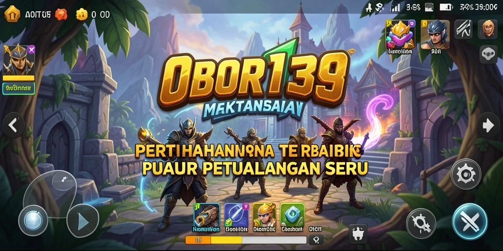 Screenshot OBOR138 menampilkan momen menegangkan saat pertahanan menara beraksi.