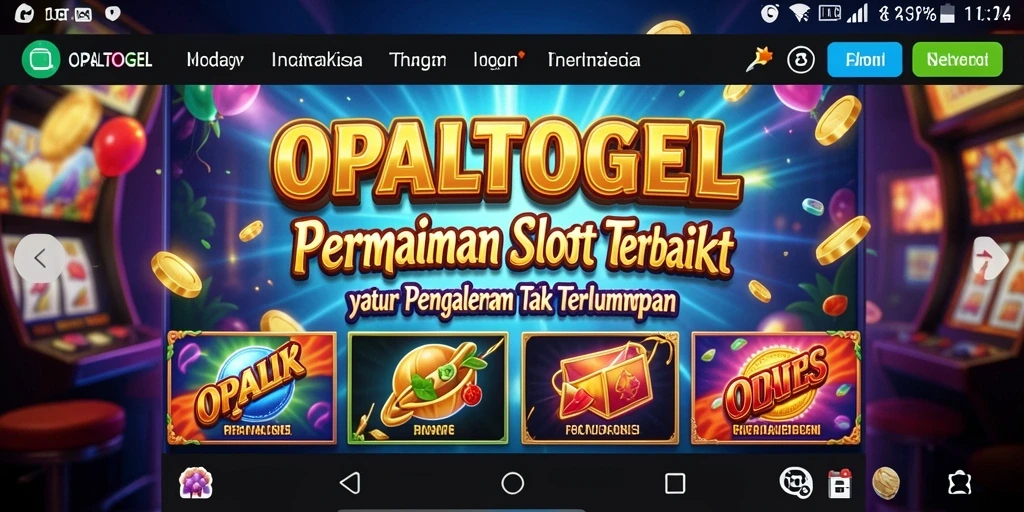 Tampilan gameplay OPALTOGEL yang menarik dan penuh warna.