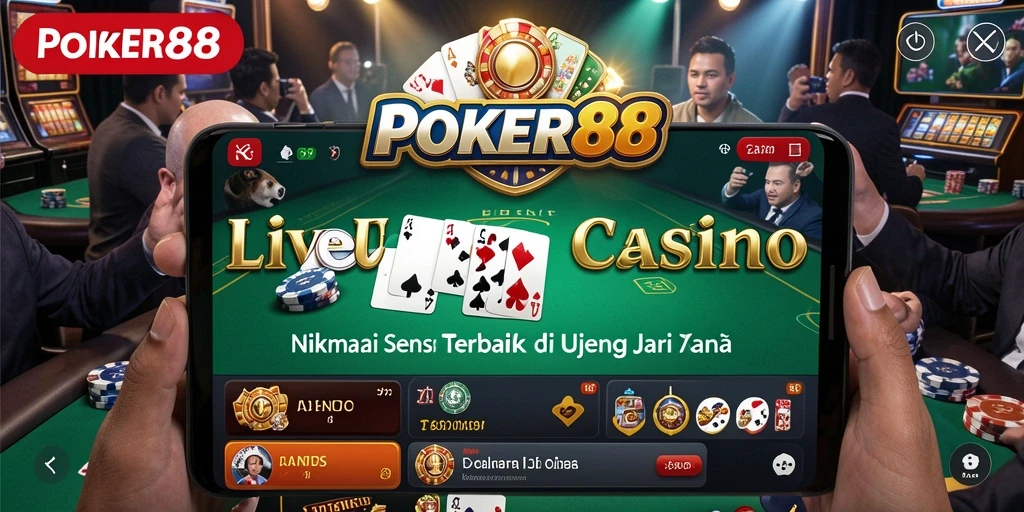 Gameplay Live Casino POKER88 yang menarik dan interaktif.