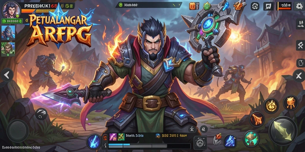 Screenshot gameplay PREDIKSI168, menampilkan aksi pertempuran yang mendebarkan.
