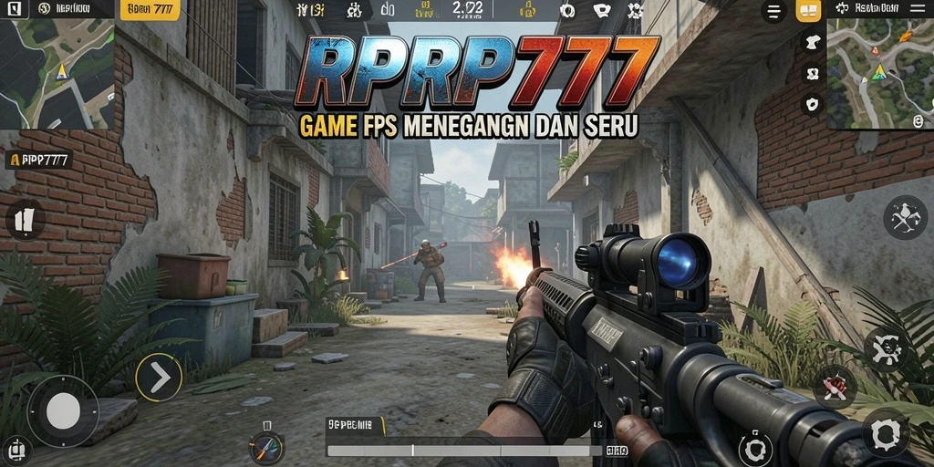 Screenshot gameplay RPRP777 yang menampilkan aksi menegangkan di medan perang.