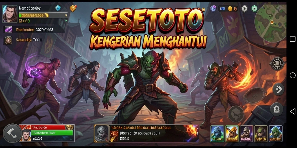 Gameplay SESETOTO menampilkan suasana horror yang mencekam dan menegangkan.