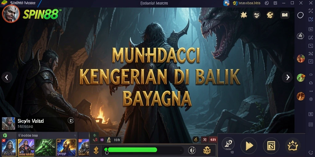 Gameplay SPIN88 menunjukkan suasana menakutkan yang menggugah adrenalin.