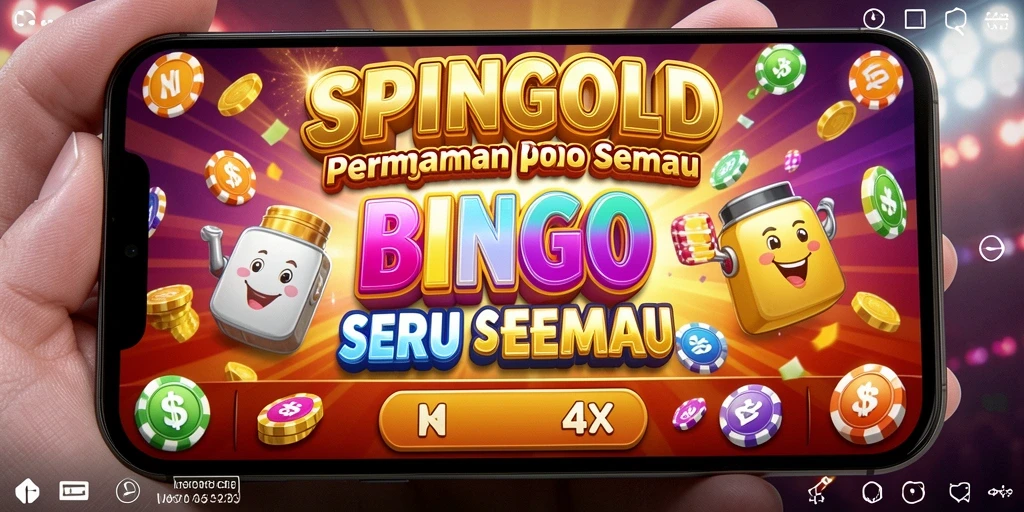 Tampilan interaktif gameplay Bingo SPINGOLD yang seru.